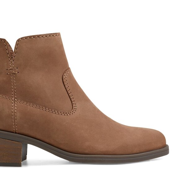 NEW EARTH Suede Oslo Comfort Booties medium brown for women 563tn - Picture 5 of 5